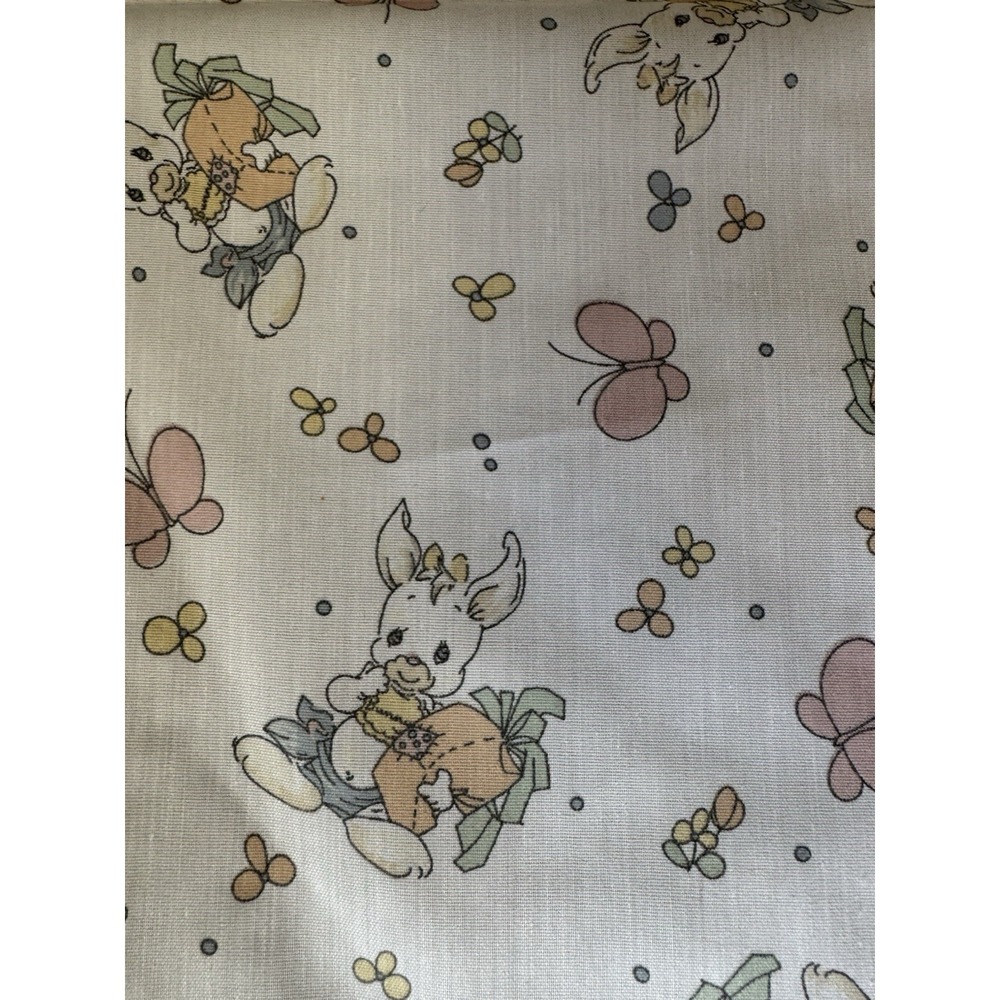 Precious Moments Fabric Samuel J Butcher Spectrix Bunnies Cotton 36x26